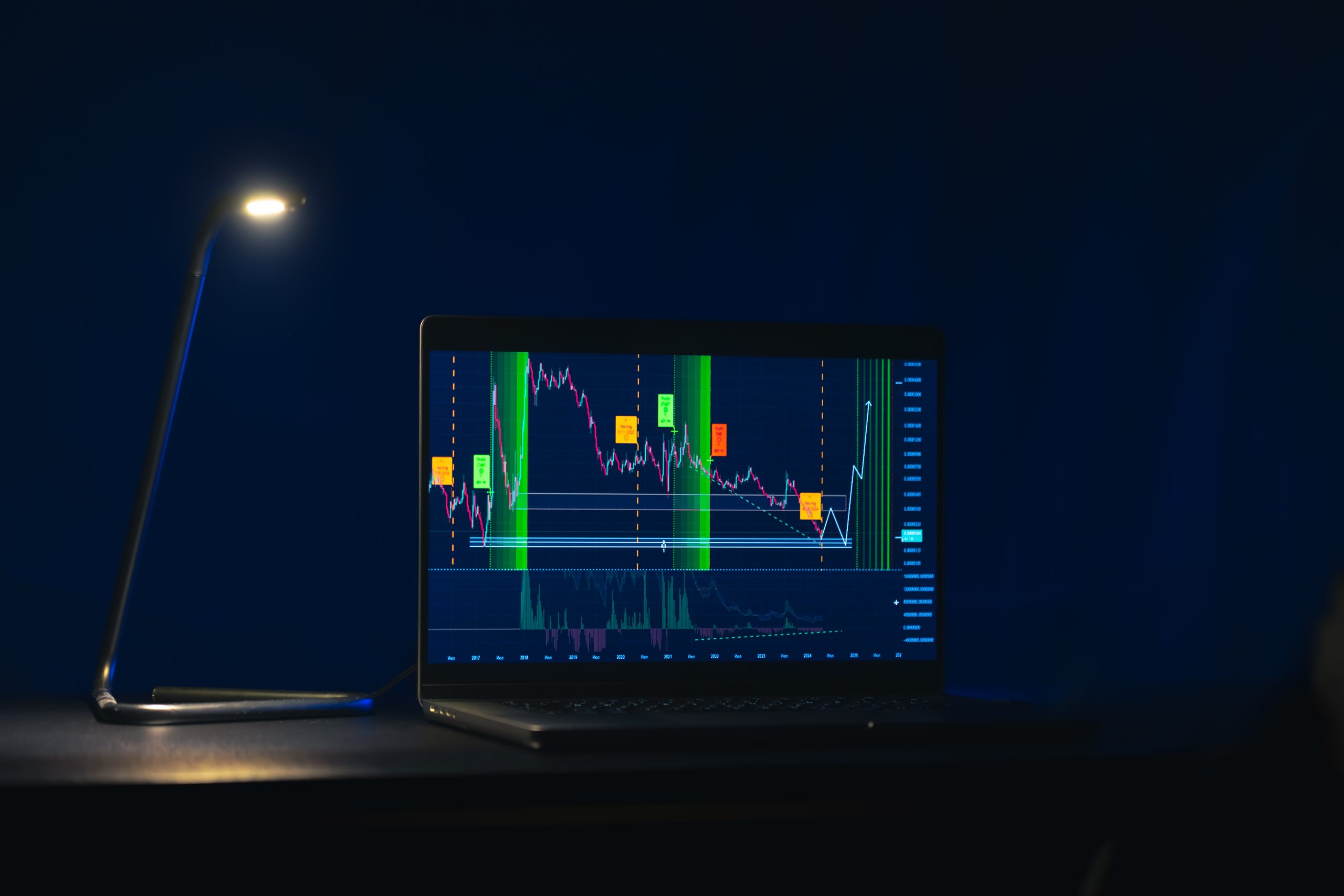Trading stock. Stock market. Business graph. Trading investment. Broker. Stock exchange market.